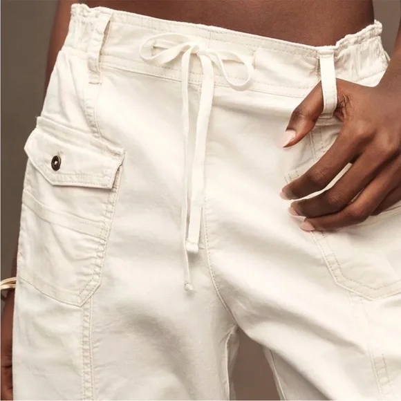 Anthropologie Pilcro Utility Drawstring Pocket Pants S - Picture 2 of 12